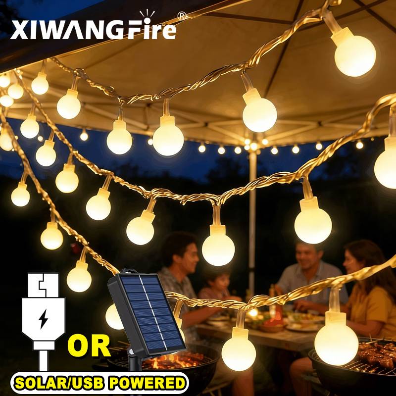 Outdoor Lighting Lumen - Guirnalda de Luces Solares/USB/a Pilas de