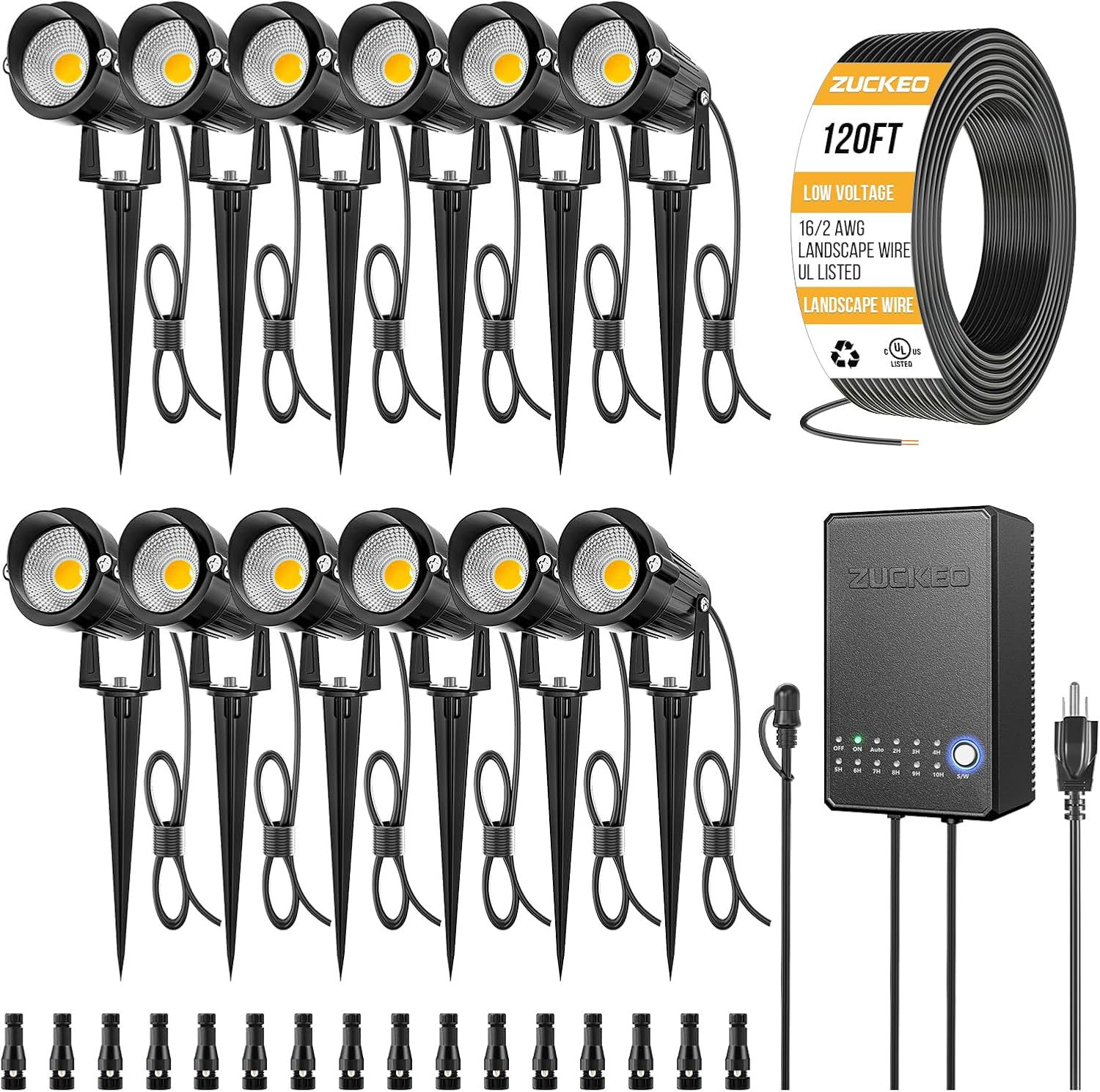 Outdoor Lighting Kit With Transformer - Kit de Iluminación de Paisaje de