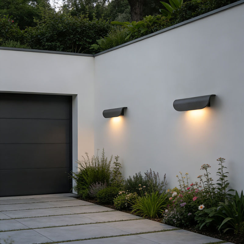 Outdoor Lighting For Store - Lámpara de pared de cemento con