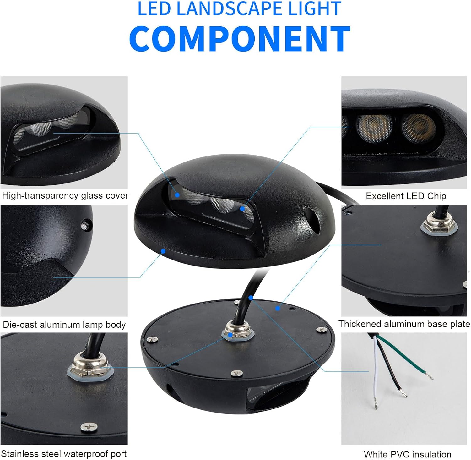 Luces LED para Escalones AC220 - Outdoor Lighting Hardwired reseña y precio