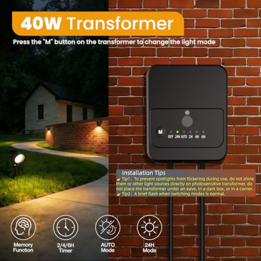 Kit de Iluminación para Jardín - Outdoor Lighting Kit With Transformer reseña y precio