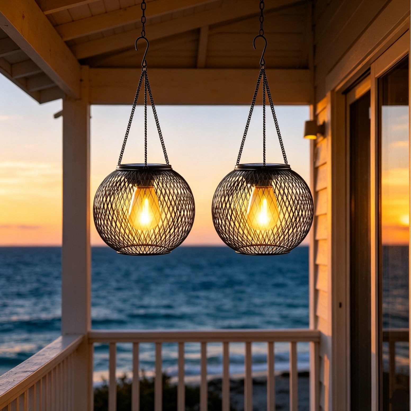 Lámpara LED Solar Colgante par - Outdoor Lighting Gazebo reseña y precio