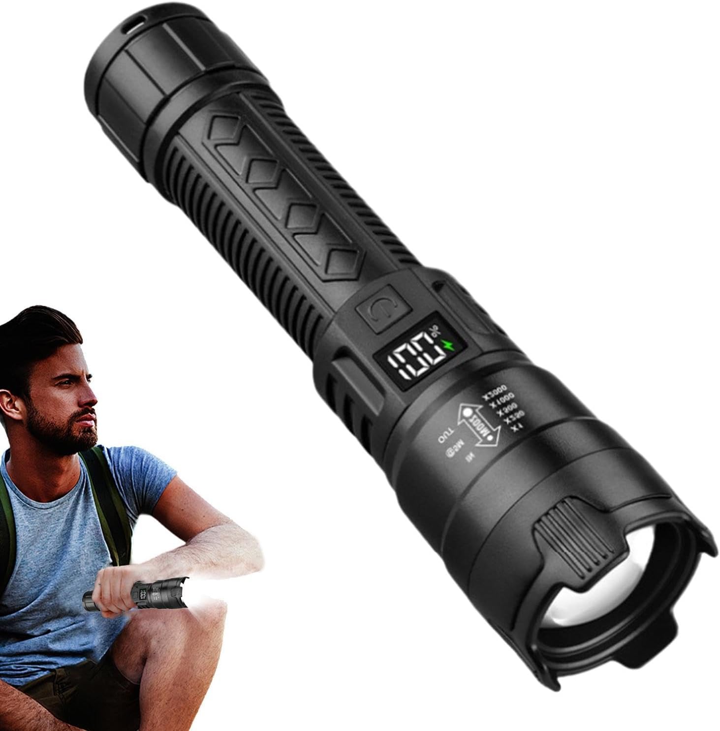 Linterna LED táctica de 2000LM - Outdoor Lighting Lumen reseña y precio