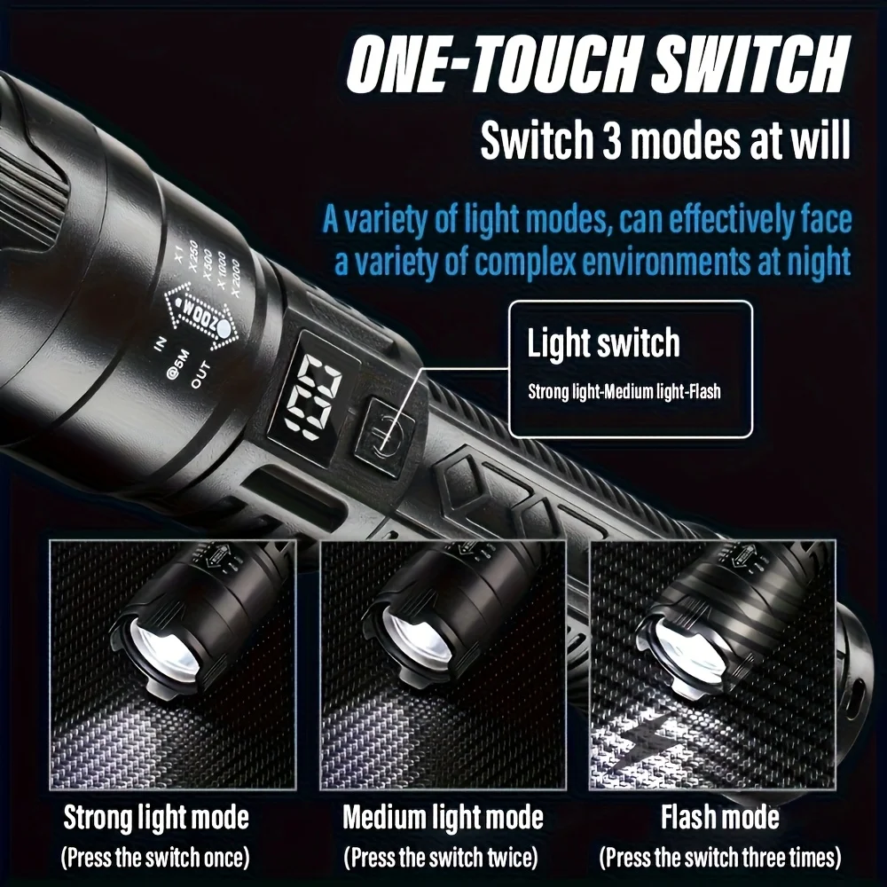 Linterna LED táctica de 2000LM - Outdoor Lighting Lumen reseña y precio