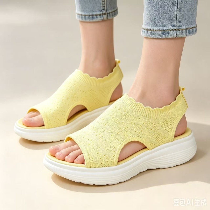 Sandalias de Punto Azul Claro  - Outdoor Lighting On Sale reseña y precio