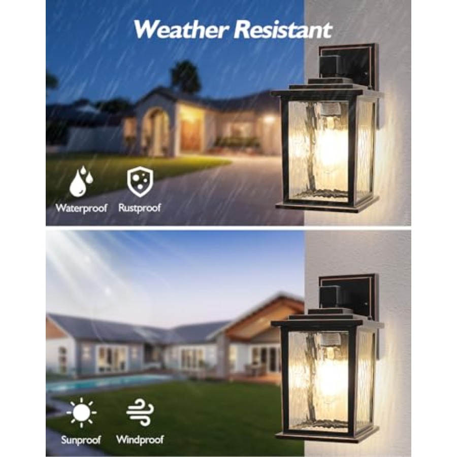 Lámparas de Porche de 12'' par - Outdoor Lighting Hardwired reseña y precio