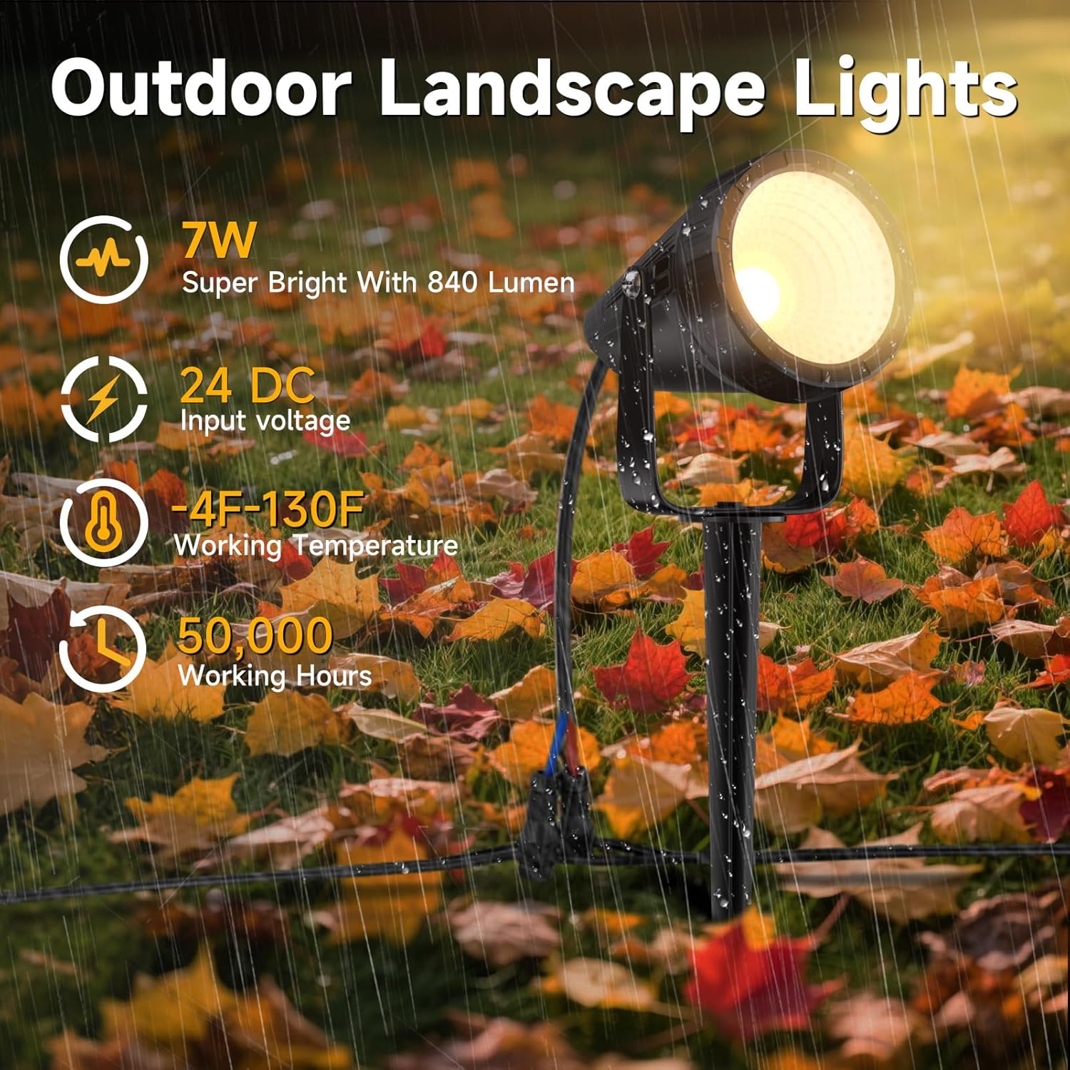 Paquete de 12 Luces LED Imperm - Outdoor Lighting Kit With Transformer reseña y precio