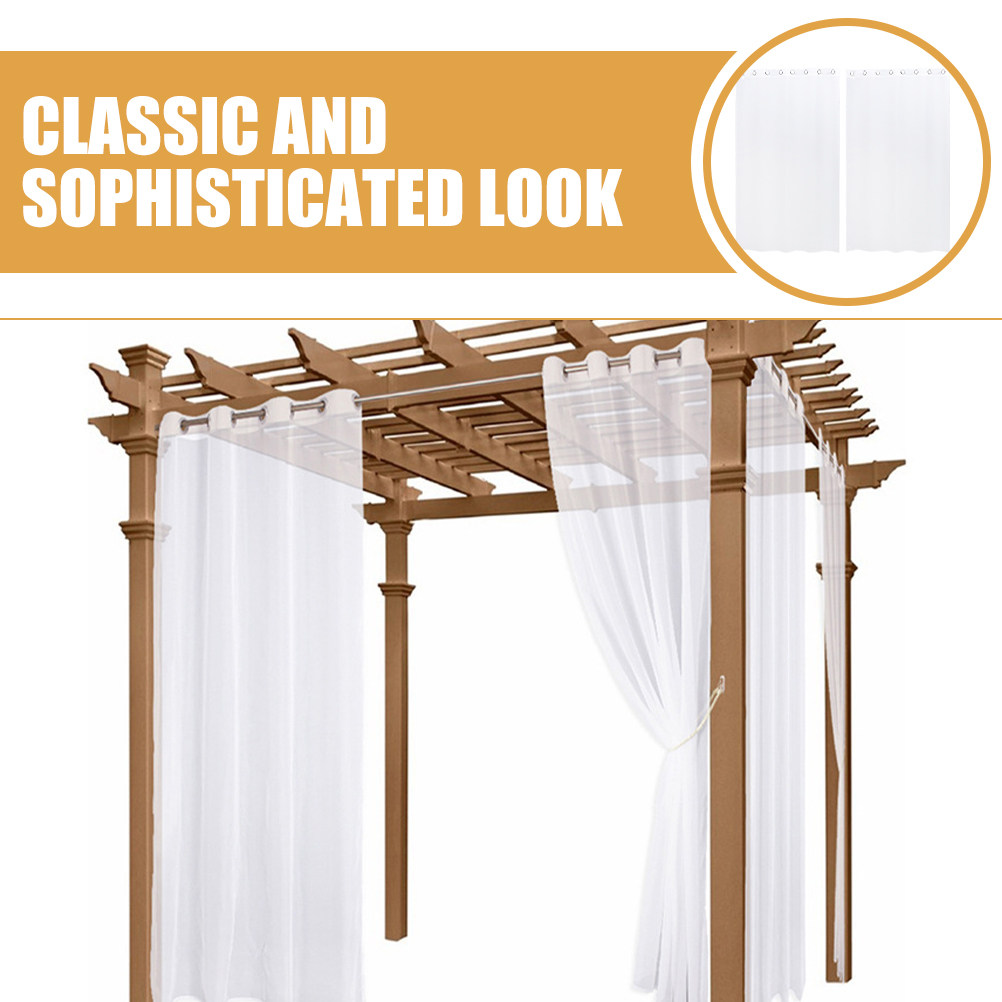 Cortinas impermeables para ext - Outdoor Lighting Gazebo reseña y precio