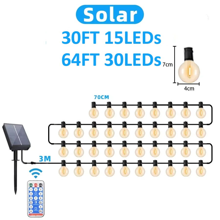 Cadena de Luces LED para Exter - Outdoor Lighting Gazebo reseña y precio