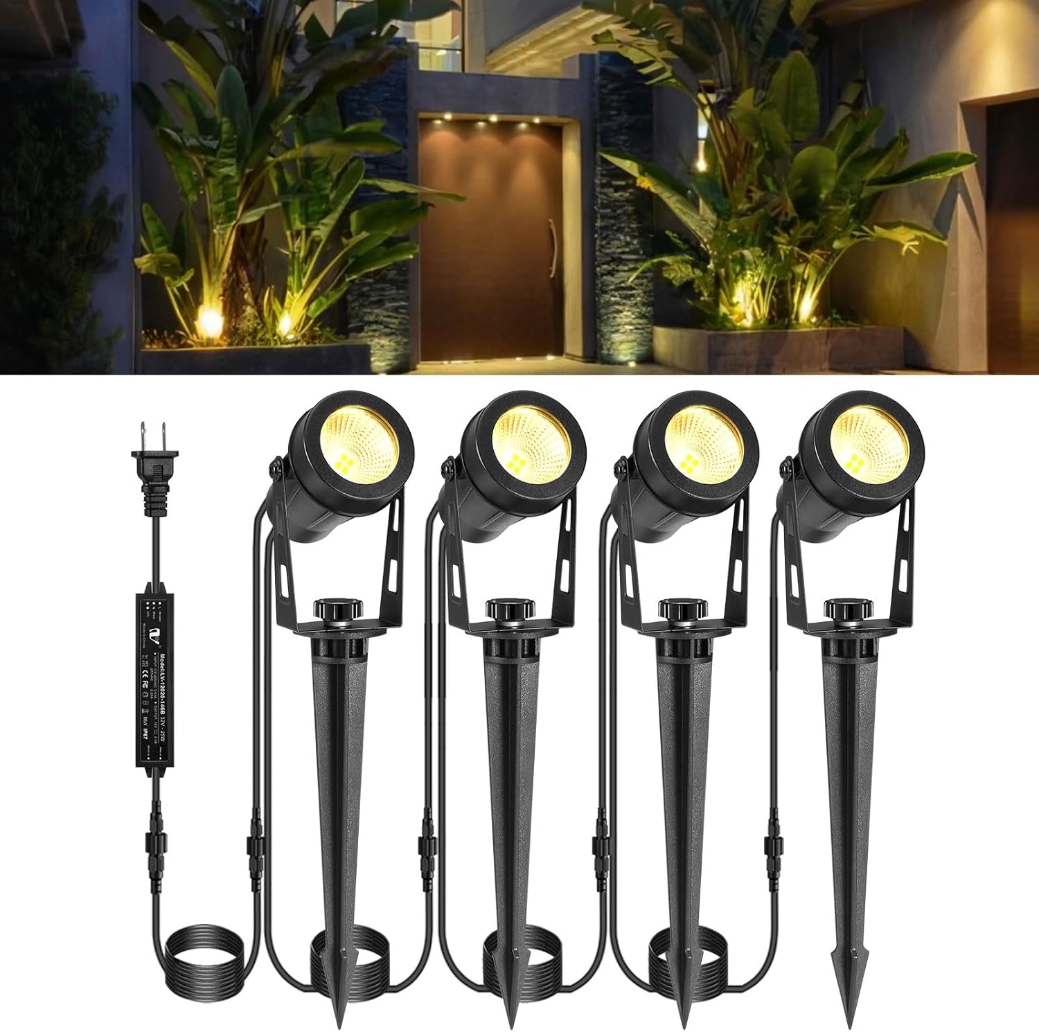 Paquete de 6 luces de paisaje  - Outdoor Lighting Low Voltage reseña y precio