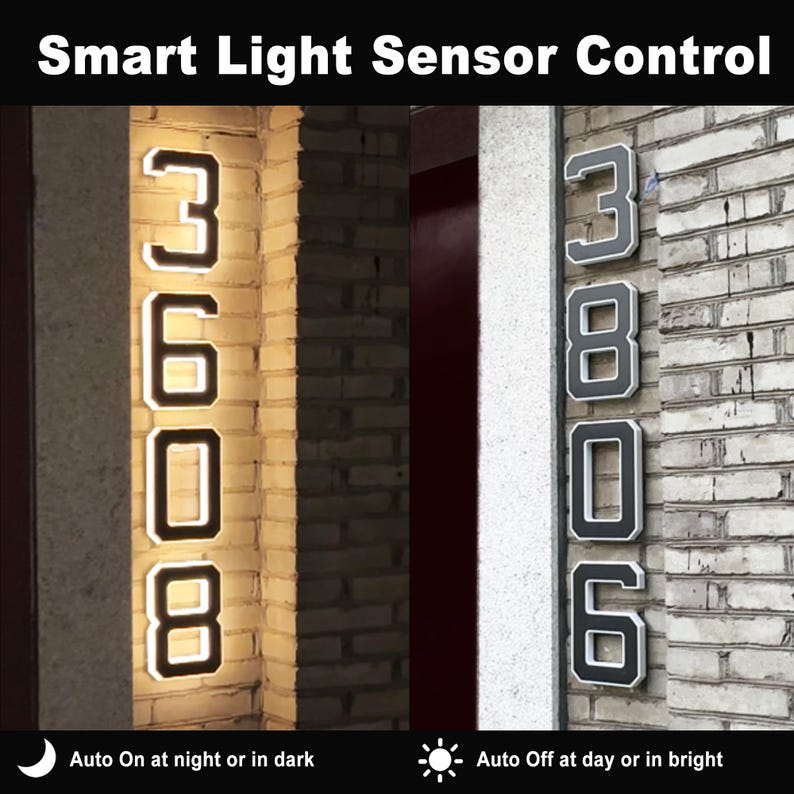 Letrero Solar LED para Número  - Outdoor Lighting Gazebo reseña y precio