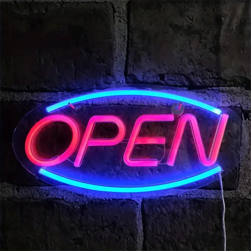 Letrero LED de Neón Abierto, L - Outdoor Lighting For Store reseña y precio