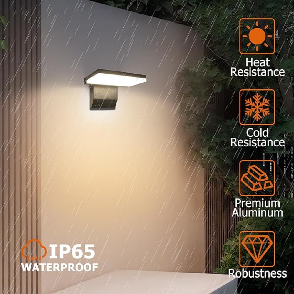 Luz de Pared Exterior 180 °    - Outdoor Lighting Hardwired reseña y precio