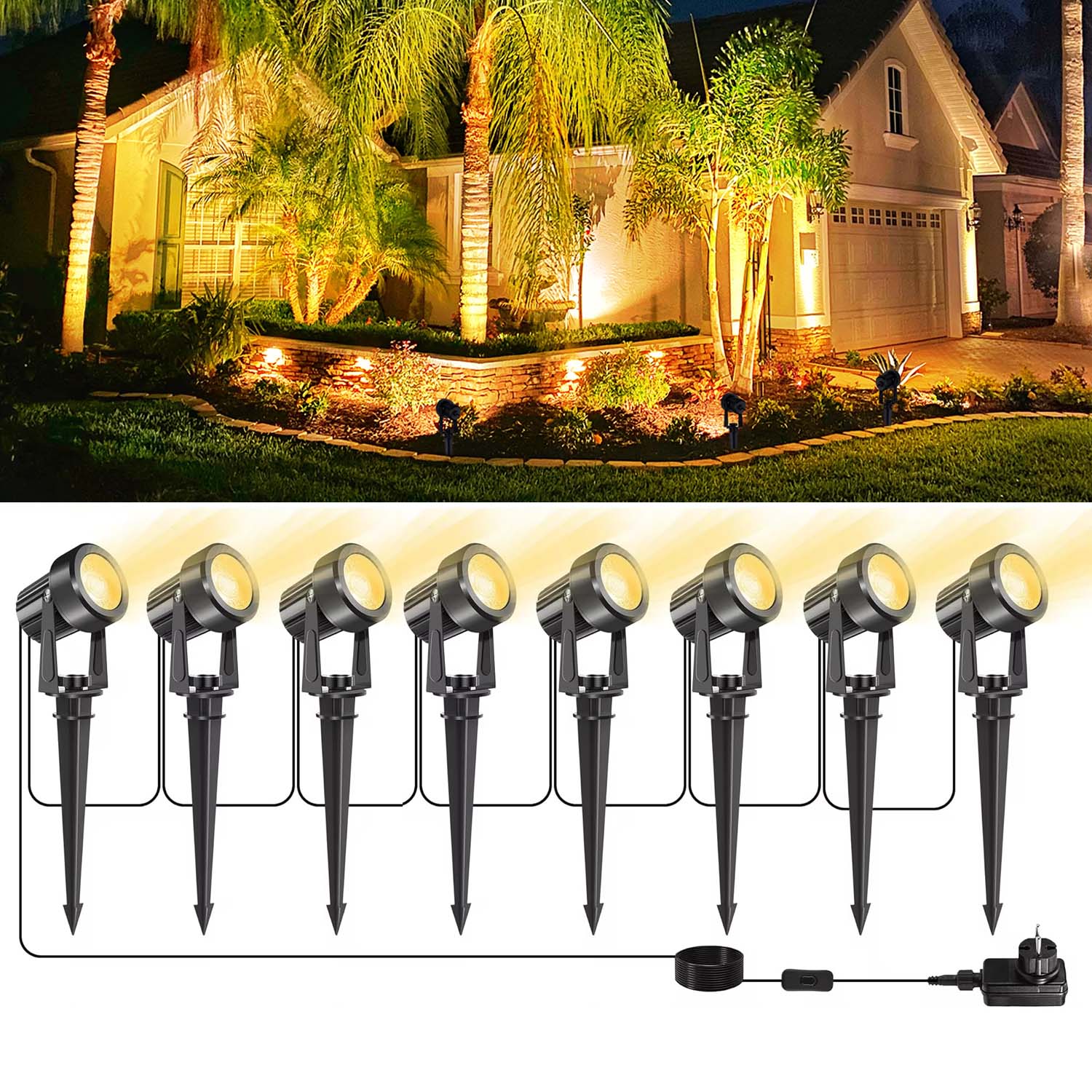 Foco exterior de 4/6/8 LED, 30 - Outdoor Lighting Low Voltage reseña y precio