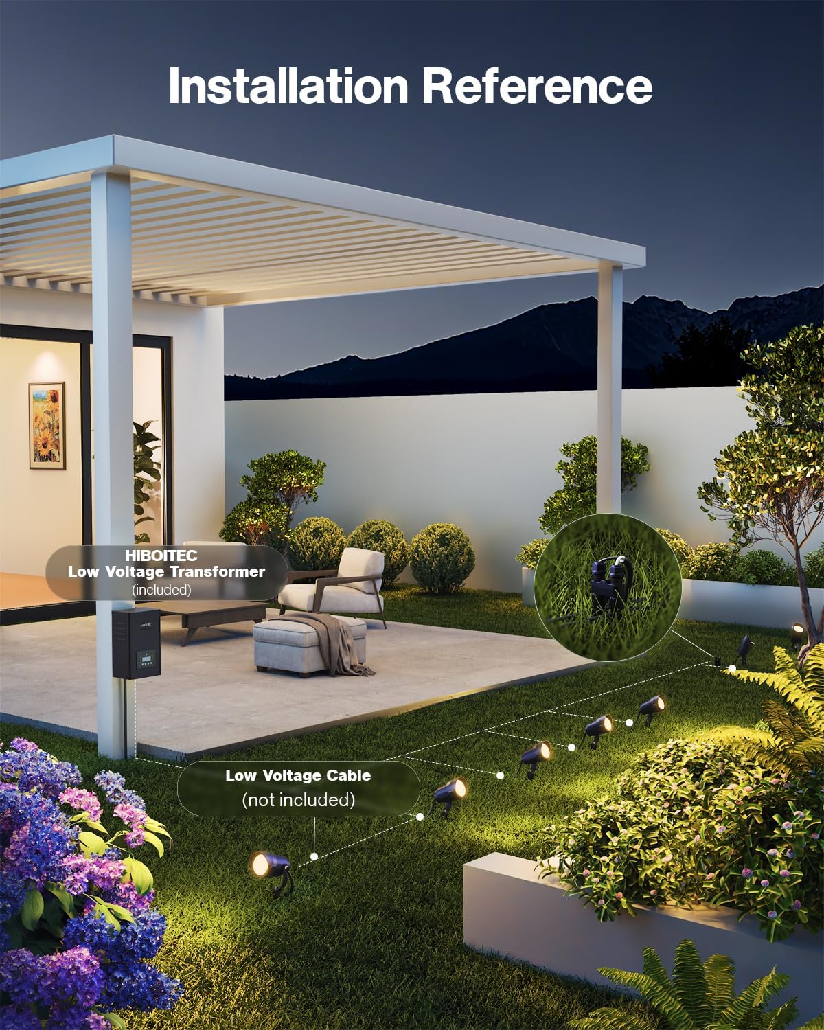 Kit de Iluminación de Paisaje  - Outdoor Lighting Kit With Transformer reseña y precio