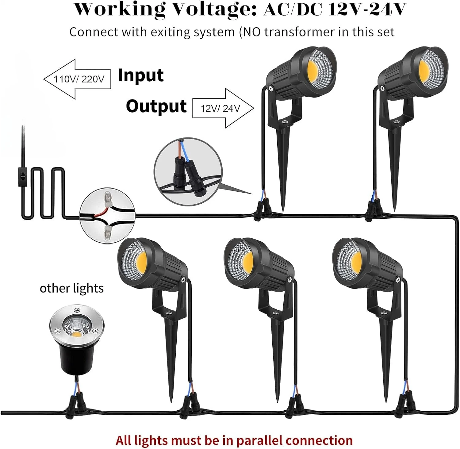 Luces LED de paisaje de bajo v - Outdoor Lighting Low Voltage reseña y precio