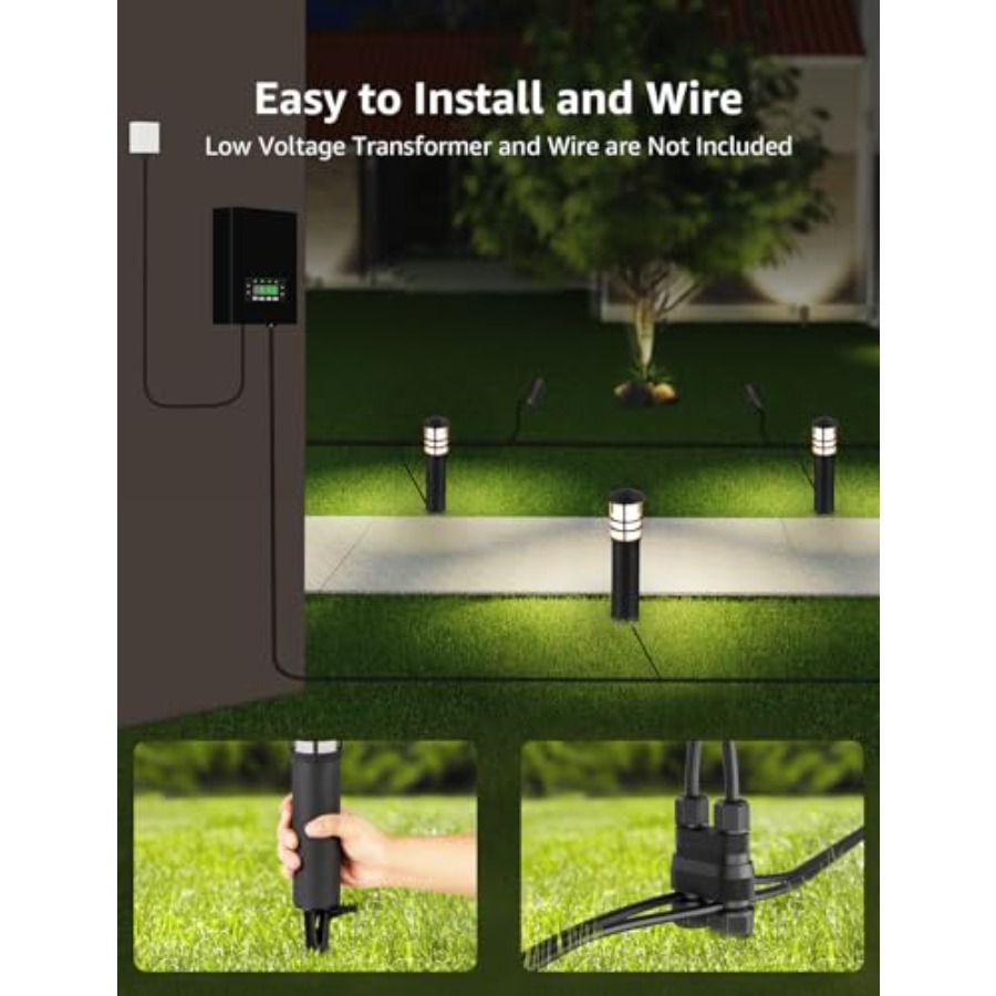 Paquete de 4 Luces LED de Bajo - Outdoor Lighting Low Voltage reseña y precio