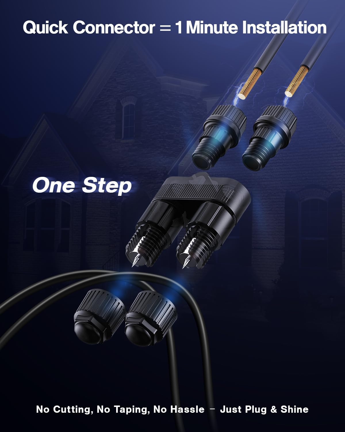 Paquete de Doce Conectores Fas - Outdoor Lighting Low Voltage reseña y precio