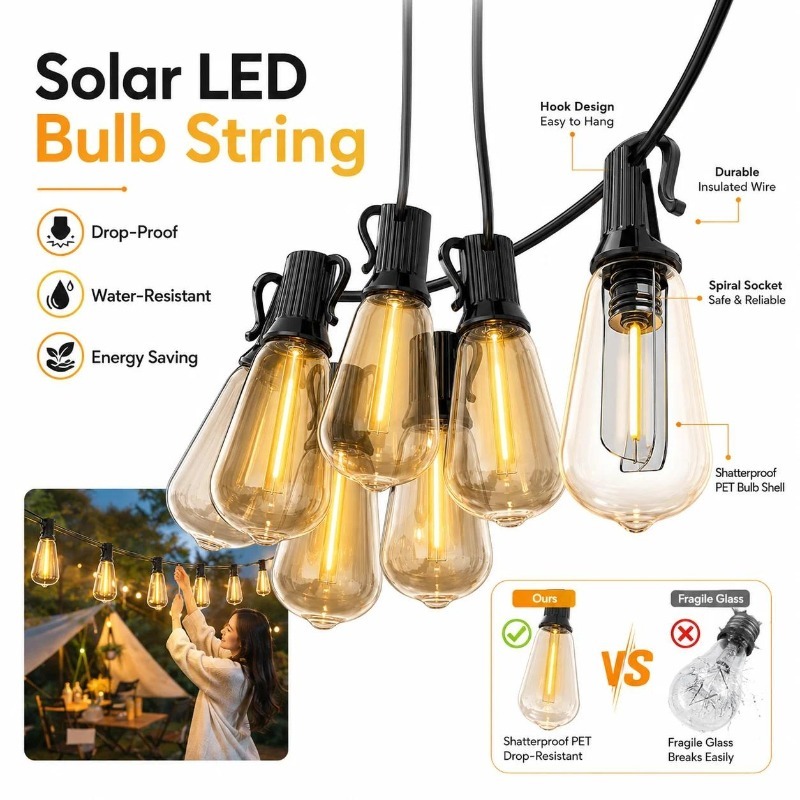 Guirnalda de Luces LED Solares - Solar Path Light reseña y precio